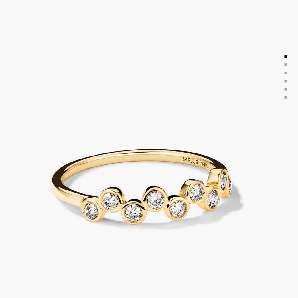 Mejuri 14K Ziggy Diamond Stacking Band